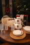 Licensed 2-Person Dinner Set: Teapot, Cake and Serving Plate, Cup