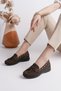 Genuine Leather Women's Daily Lightweight Comfortable Orthopedic Summer Loafer Shoes Dd1956