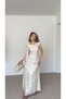 Polka Dot Long Cape Dress