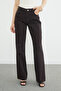 Chain Belt Detailed Palazzo Jeans - 7