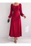 Women's Slit Detailed Long Stylish Dress - 3