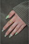 Star Detailed Spiral Gold Steel Ring - 2