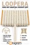 Light Cream Loopera Dense Knit Embossed Decorative Ribbon – Premium Handcrafted Ornament 5 Meters