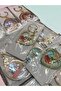 Kaaba Mecca Patterned Stone Metal Keychain Mixed Color Pattern Gift Keychain
