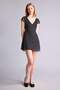 V-Neck Polka Dot Short Sleeve Mini Dress H1964Ax26Sp - 2