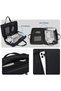 9749 3-in-1 Convertible Laptop Backpack, 18L Water-Resistant Business Messenger Bag for Men, Briefcase, Black - 6