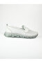 005 White Leather Buckle Women's Ballerinas - 2