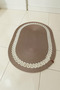 Handmade Decorative Braided Model 5-Piece Bathroom Set 2-Piece Mat 50X80 cm & 40X60 cm + Baskets 18X18 cm & Laundry Basket 35X33 cm - 5