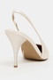 Mehru Sedef Patent Leather Belt Detail Pointed Toe Women's Heeled Shoes - 8