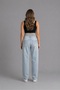 Baggy Jean Maternity Pants with Adjustable Waistband Design and Flexible Waistband - 3