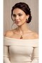 Women's Gold Color Cherry Figured 3-Piece Jewelry Set (Necklace & Earrings) - 2