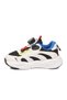 Black Cobalt Blue Mesh Lightweight Mechanism Lace-Up Boys' Sports Shoes Frank P - 4
