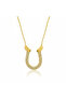 Sparkling Stone Detailed Necklace with Horse Figure - 2