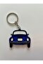 Retro Vosvos Car Design Keychain – Blue - Double-Sided 3D Printing - 2