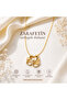 Swan Elegance Gold Color Steel Necklace - 3
