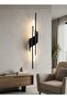 Modern Lighting, Wall Light, Black Color, Length:90 cm, Suitable for living room, dining room, bedroom, bathroom - 2