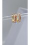 Colorful Enamel Hoop Earrings - 2