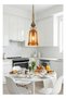 Modern Lighting, Single pendent, Light, Vintage Glass Brown Pendent, 15x60x150 cm, Suitable for bedroom, living room, kitchen, coffee shop, Adjustable height - 5