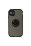 Apple iPhone 12 Case with Camera Protection, Ring, Magnetic Stand, Frosted Back Cover