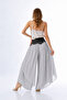 Women's Asymmetrical Capped Silk Shalwar Trousers - 3