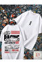 911 Gt3 Printed Unisex Oversize White T-Shirt