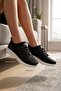 Comfortable Mesh Black Lace-Up Casual Sports Shoes Women's Sneaker White - 5