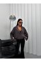 Women's Buttoned Blazer Shirt Jacket Oversized Cut Stylish Long Sleeve Modern Casual Office Top - 4
