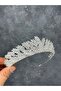 Silver Color Zircon Stone Bridal Crown Wedding Engagement Hair Accessory Elegant Design - 2