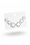 316L Steel Silver White Color 3 Sizes Clover Earrings Set - 2