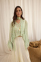 Polina Lacing Detail Green Shirt - 3