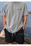 T-Shirt Shorts Ki̇ng Handwritten Set Unisex