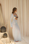 Merry Low-Cut Blue Long Knitwear Dress - 3