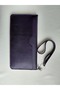 Genuine Leather Purple Women's Portfolio Wallet with Phone Compartment and Card Holder Drc56 - 4