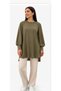 Women's Straight Cut Linda Fabric Round Neck Regular Cut Top Quality Tunic