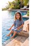 100% Cotton Children's Bathrobe Poncho - Hooded Baby Beach Towel, Peshtemal Drying Towel - 3