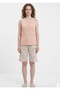 26527 100% Cotton Plus Size over the Knee Shorts Set Mother Shorts Set Buttoned Set - 3