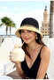 Aesthetic Design Two-Color Crochet Women's Hat