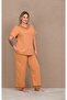 Short Sleeve Lace V-Neck Plus Size Women's Pajama Set - 2