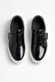 Mojo Boys' Classic Patent Leather Shoes with Velcro Straps, Sizes 26–35, Black - 2