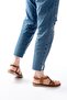 205-05 Tan Orthopedic Genuine Leather Women's Sandals - 4