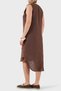 Relaxed Fit High Neck Button Detailed Sleeveless Dress Dress 6428 - 2