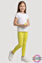 Patterned Children's Tights - Yellow Daisy Patterned Girls' Tights - Soft, Stretchy, Comfortable, Cotton, Anti-Sweat - 2