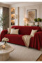 Premium Striped Red Sofa Cover – Non-Slip, Stylish and Modern Design - 4