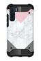 Oppo Reno 3 / A91 Compatible Case Tank Full Protection Shock Absorbing Anti-Shock - White Gray Marble