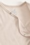 Natural Modal Cotton Newborn Double-Breasted Bodysuit Long Sleeve Snap Fastener Kimono Bodysuit L Safari Ecru - 7