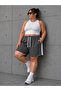Women's Striped Combed Cotton Shorts - 2