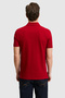 Men's Slim Fit Polo Collar Claret Red Basic T-Shirt 50324998-Vr014 - 5