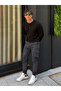 Men's Premium Comfort Slim Fit Cargo Pocket Anthracite Trousers - 2