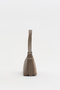 Zippered Suede Shoulder Bag Mink - 3