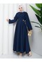 Pens Accessory Belt Detailed Hijab Dress Rc6051 - 4